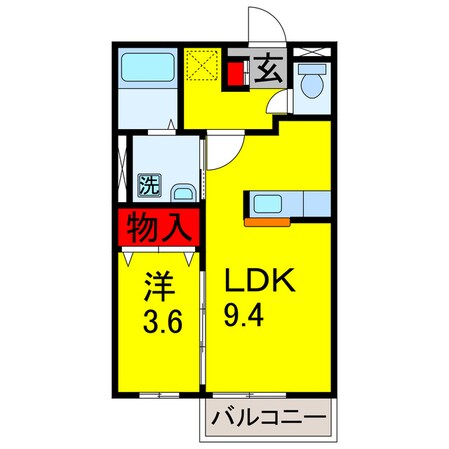 ちはら台駅 徒歩6分 2階の物件間取画像